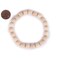 TheBeadChest Wood Stretch Bracelet, Cream - Stackable Beaded Jewelry, Unisex for Men &#x26; Women
